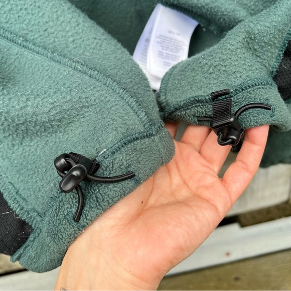 Columbia full zip front closure unlined cozy fleece sweater jacket forest green - Picture 13 of 13